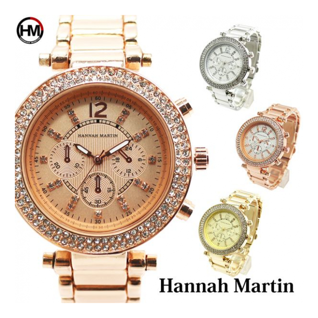 ラインストーンで艶やか&ゴージャス HM005 Hannah Martin レディース腕時計