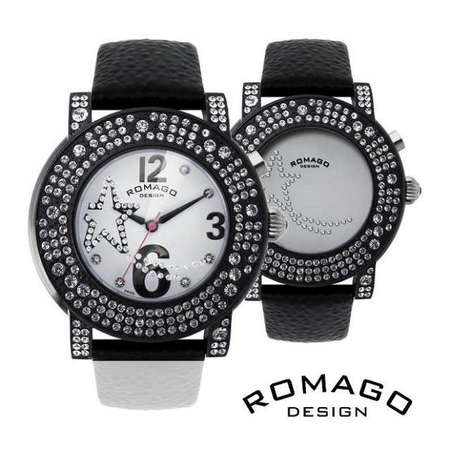 正規品 ROMAGO DESIGN腕時計 ロマゴデザイン RM013-1607ST-BK バブル Bubble レディース腕時計