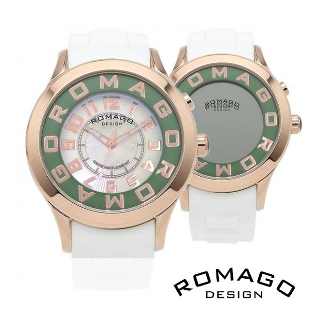 正規品 ROMAGO DESIGN腕時計 ロマゴデザイン RM015-0162PL-RGGR アトラクション Attraction メンズ腕時計