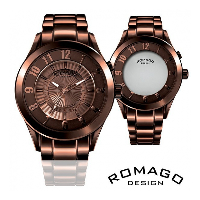 正規品 ROMAGO DESIGN腕時計 ロマゴデザイン RM028-0287AL-BR スーパーレジャー Superleger メンズ腕時計