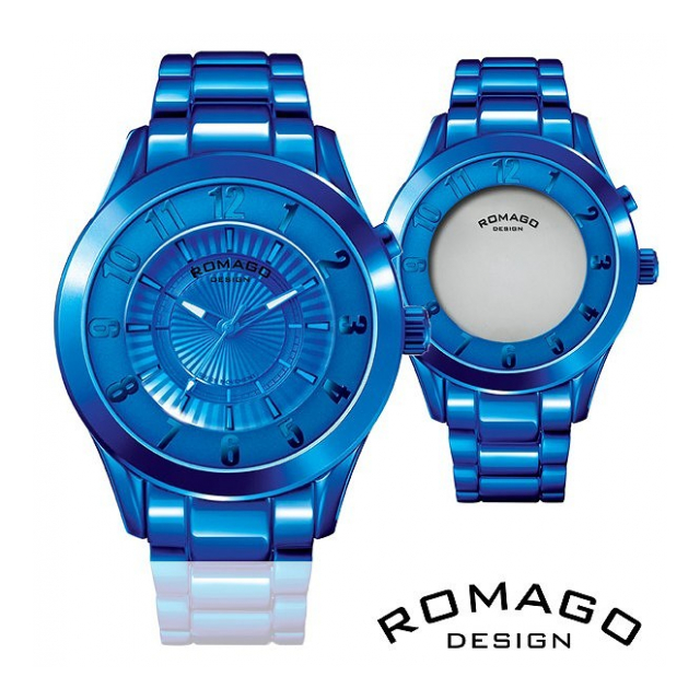 正規品 ROMAGO DESIGN腕時計 ロマゴデザイン RM028-0287AL-BU スーパーレジャー Superleger メンズ腕時計