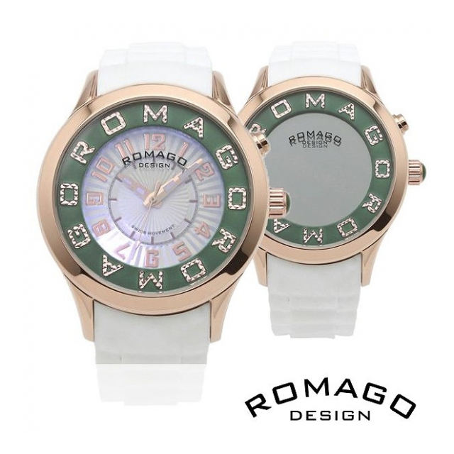 正規品 ROMAGO DESIGN腕時計 ロマゴデザイン RM067-0162PL-RGGR アトラクション レディース腕時計