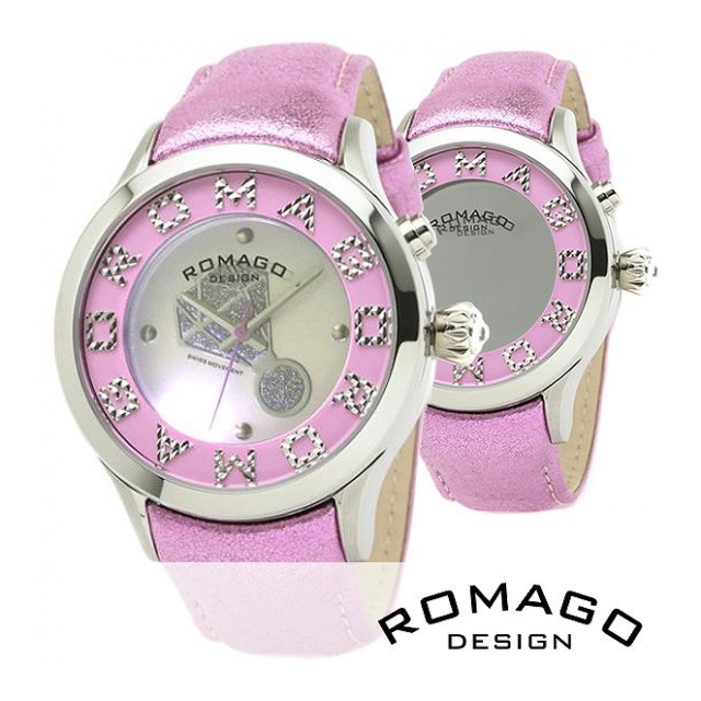 正規品 ROMAGO DESIGN腕時計 ロマゴデザイン RM067-0483ST-PK アトラクション Attraction レディース腕時計