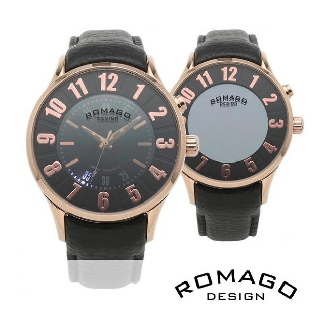 正規品 ROMAGO DESIGN腕時計 ロマゴデザイン RM068-0053ST-RG ヌメレーション レディース腕時計