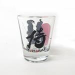日本の絵柄・和柄シリーズ　ガラス製ショットグラス　侍　（商品コード：303-421）