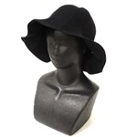 フローラル帽子　ブラック　（商品コード：407-216）