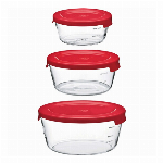 耐熱ガラス製保存容器３個セット
