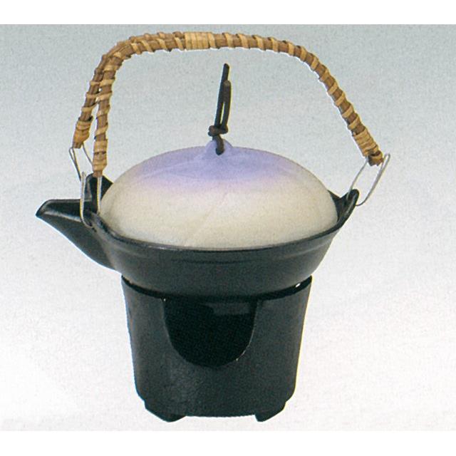 アルミ陶器風土瓶蒸し　紫彩