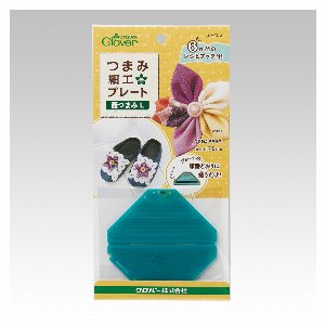 《クロバー》つまみ細工プレート　菱つまみL