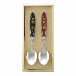【ギフト】和とらりー　うるし金桜　夫婦スプーンセット