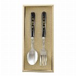 【ギフト】和とらりー　うるし金桜 都　夫婦スプーンセット