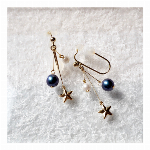 こども用イヤリング　キッズピナチョコ　ワイヤーハート