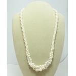 【日本製】パールキスカ4本編みネックレス