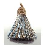 【日本製】棒管ビーズ　通し穴　ヒョウタン