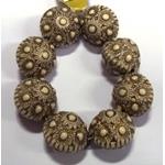 【日本製】5mm　イミテーションパール オリジナルベージュカラー　通し穴