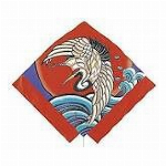 和凧　カイト 菱凧　龍　日本製  (35m糸付)