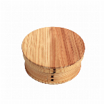 木製　一段　　くりぬき　長方形　ナチュラル　バンド付き　弁当箱