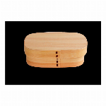 木製　一段　ビック　長方型　木目　バンド付き　曲げわっぱ弁当箱