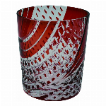 切子ガラス　オールド　青　ブルー　カップ　ガラス　グラス　日本食品衛生対応