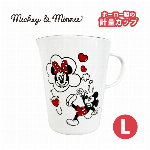 Disney（ディズニー）ミッキー&ミニー SH・ホーローメジャーカップ・L・MMJ-08【豊琺瑯・YUTAKA-HORO】