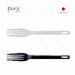 pure・ホーローデザートフォーク・ホワイト・PU-214-WT【豊琺瑯・YUTAKA-HORO】