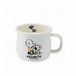 スヌーピー（SNOOPY）「ブレイクタイム」ホーローマグカップ／雑貨 琺瑯 ブランド コップ ミルク 紅茶 お茶 コーヒー TEA COFFEE キッチン グッズ コップ コーヒー アウトドア キャンプ かわいい 380ml ピーナッツ PEANUTS