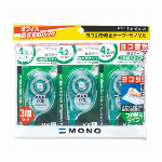 トンボ鉛筆 修正テープ モノYX6 3個パック KCC-346 00064802
