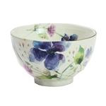 ■美濃焼単品■花水彩飯碗シュウメイ菊