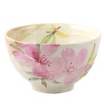 ■美濃焼単品■花かおり飯碗 ツツジ