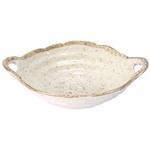 ■美濃焼単品■セピアライン手付カレー皿