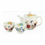 ■磁器単品■花猫マグカップ(2種)