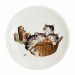 【特価品】磁器単品■島猫飯碗【なかよし】
