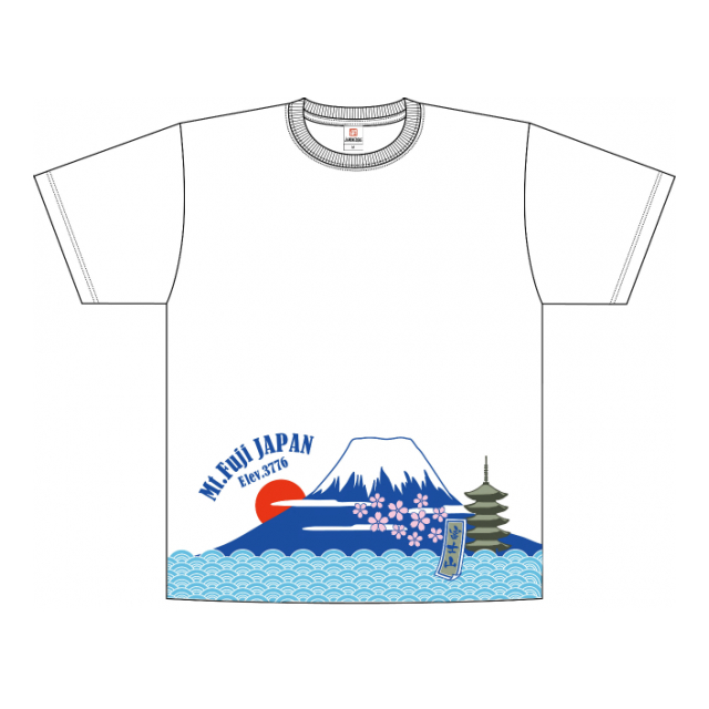 【特価30％OFF】富士Tシャツ 白  S