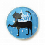マグネットシャンデリアと黒猫　１ くろねこ
