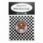 犬ピンバッジ ドッグｐｉｎｓ　ボーダーコリー　ＹＥ 20mm