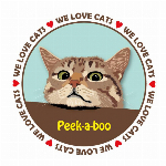 Tシャツ猫　  猫イラストTシャツ　ピークアブー 猫Tシャツ 100　キッズサイズ