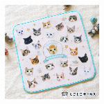 ハンドタオル ねこ「ネコがいっぱい-りぼん-」