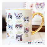 マグカップ　ねこ fleurs&chats