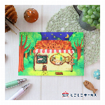 ポストカード ねこ「空を駆けるネコレオン」