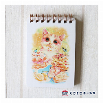 ポストカード ねこ「kyou wa donna hi?-お魚さんはじめまして-」