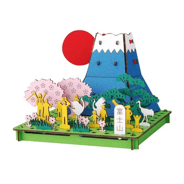 PUSUPUSU 3D Line 富士山　No.3631　ダンボール工作キット