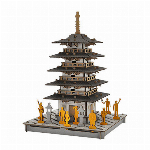 PUSUPUSU 3D Line 五重塔 赤　No.4409　ダンボール工作キッ..