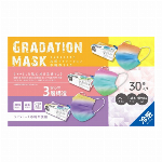 サラリト冷感グラデーション不織布マスク 3color　RS-L1946　30枚入