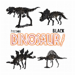 hacomo DINOSAUR BLACK 2　3種類