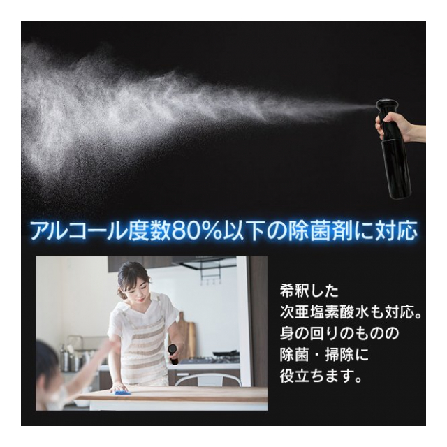 スプレーボトル アルコール対応 蓄圧式スプレー 360ml シュー と出る 3秒間 きめ細かい ミスト 霧吹き 詰め替えボトル 蓄圧式噴霧器 おしゃれ 水  化粧水 寝ぐせ直しスプレー 掃除 美容 スプレー容器 ◇ 蓄圧式スプレー - 卸プライス.JP [品番：20210109-tikuatusplay]  の ...
