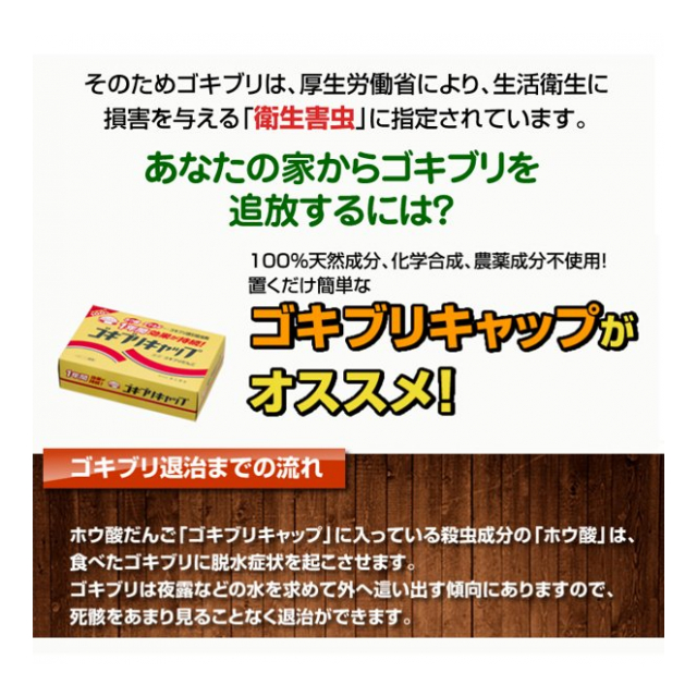 タニサケ ゴキブリ誘引殺虫剤 ゴキブリキャップ 15個入 ホウ酸だんご 元祖 ゴキブリだんご 愛されて30年以上 誘引剤 殺虫剤 天然成分 安心  ゴキブリ駆除 ゴキブリ団子 キッチン 洗濯機周り 水回り 害虫対策 ごきぶり退治 日用品 ◇ ゴキブリキャップ - 卸プライス.JP ...