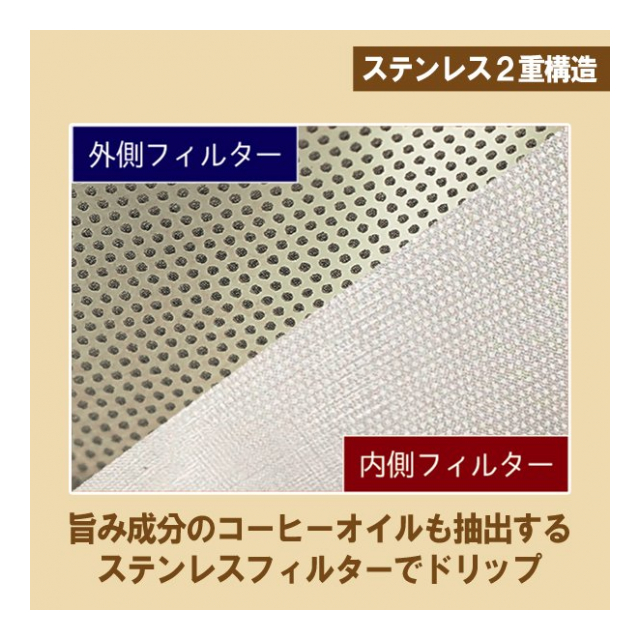 Montagna モンターナ コーヒードリッパー ステンレス 紙フィルター不要 2重構造 メッシュ コーヒーアロマ 抽出 おいしい 繰り返し使える ドリッパー  1杯から2杯用 自宅用 アウトドア キャンプ 珈琲 ◇ モンターナフィルターレス - 卸プライス.JP [品番：20220802 ...