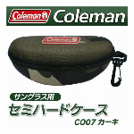 コールマン 正規品 セミハードケース ベルト リュック に掛けれる Coleman サングラス用 ケース 迷彩柄 CO-07 カーキ (検索: アウトドア 登山 メガネケース 眼鏡ケース 小物入れ アーミー柄 ) ◇ セミハードケース CO07:迷彩