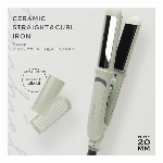 ヘアアイロン ストレート カール 根元立ち上げ 3WAY 高温 200度 ストレートアイロン カールアイロン 25mm 32mm 細巻き 太巻き ストレート 前髪立ち上げ スタイリング ヘアセット レディース メンズ 美容家電 新生活 ◇ ヘアアイロンM-144