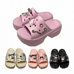 [SA1137]チェーン飾り付き厚底ヒールサンダル(1足から選べる厚底サンダル)